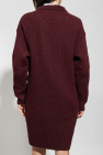 Ganni BURGUNDY Sweater with logo
