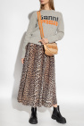 Ganni GREY Sweater with logo