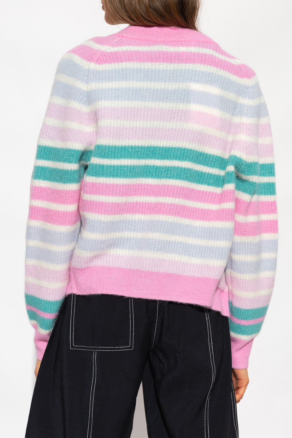 Ganni Striped cardigan