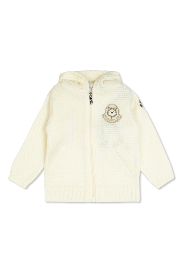 Wool cardigan with hood, zdjęcie 1 Wool cardigan with hood od Moncler Enfant