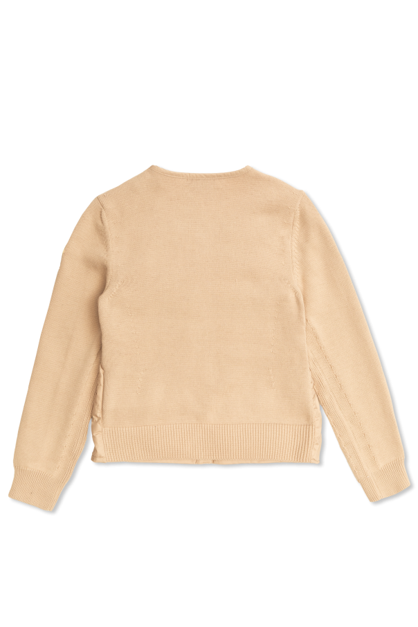 Moncler Enfant Cardigan with quilted front