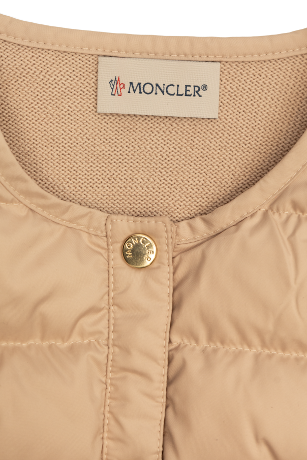 Moncler Enfant Cardigan with quilted front