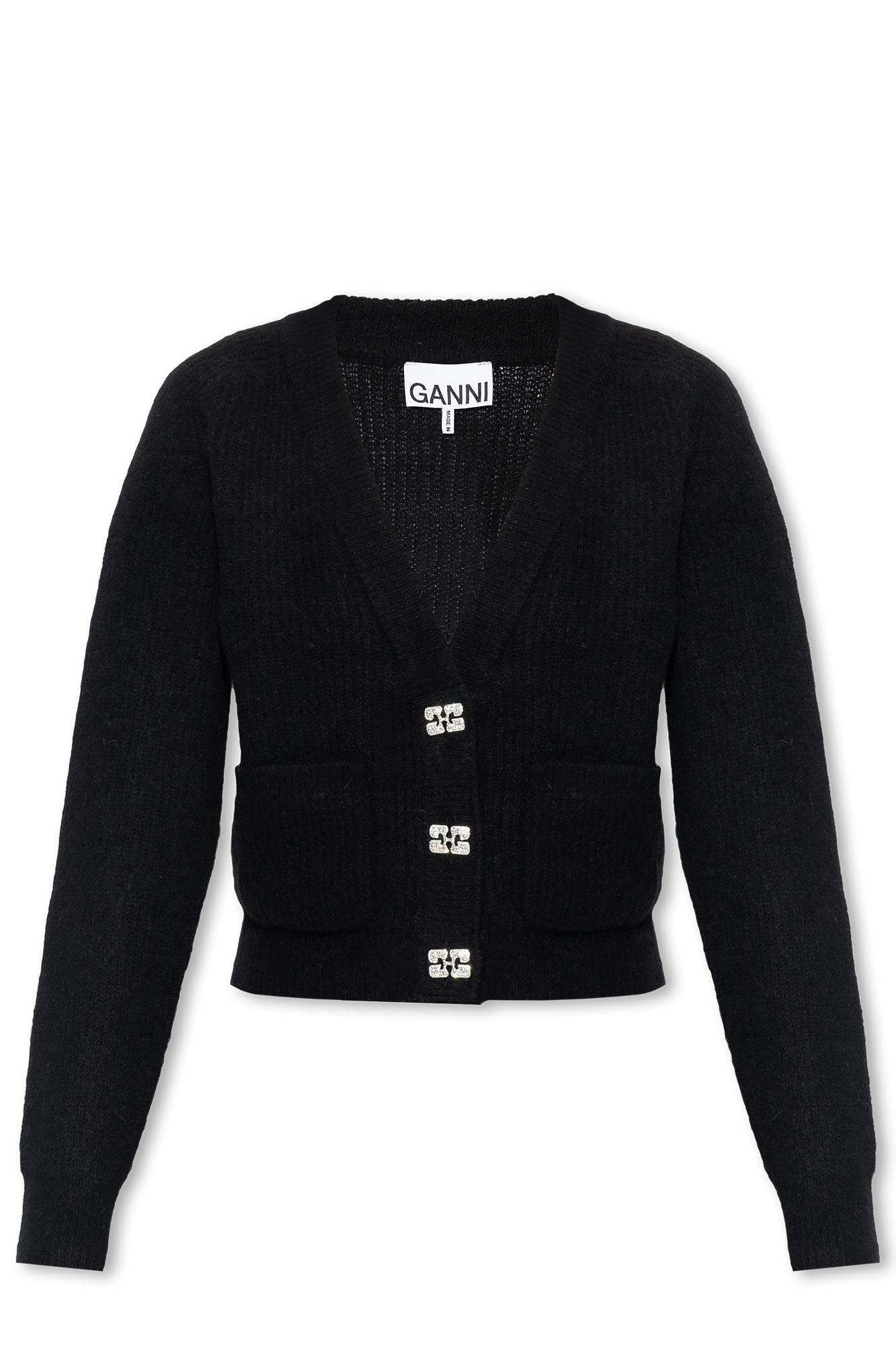 Ganni Cardigan with logo