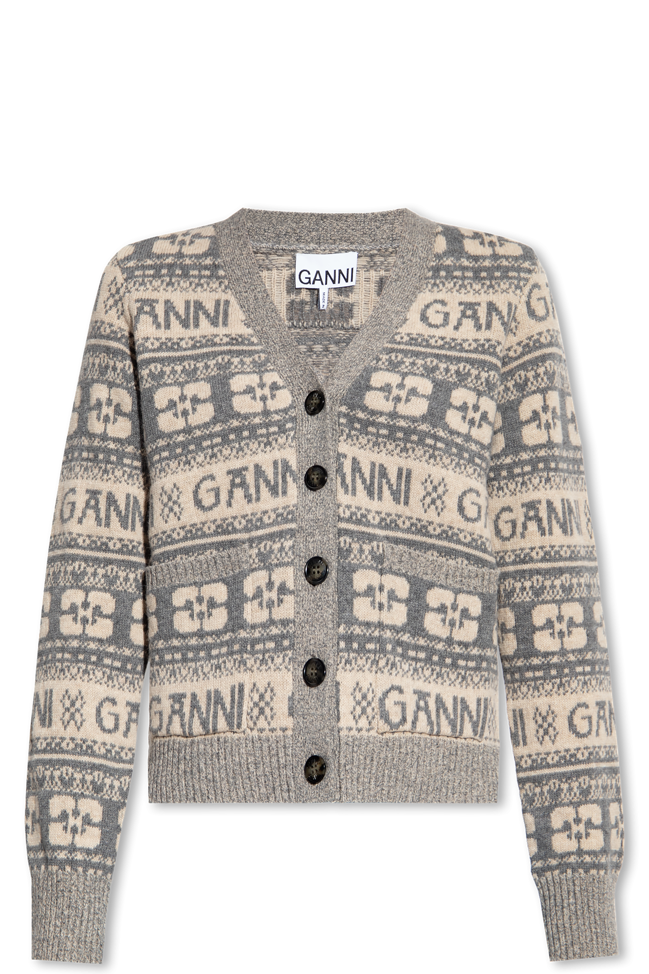 Ganni Patterned cardigan