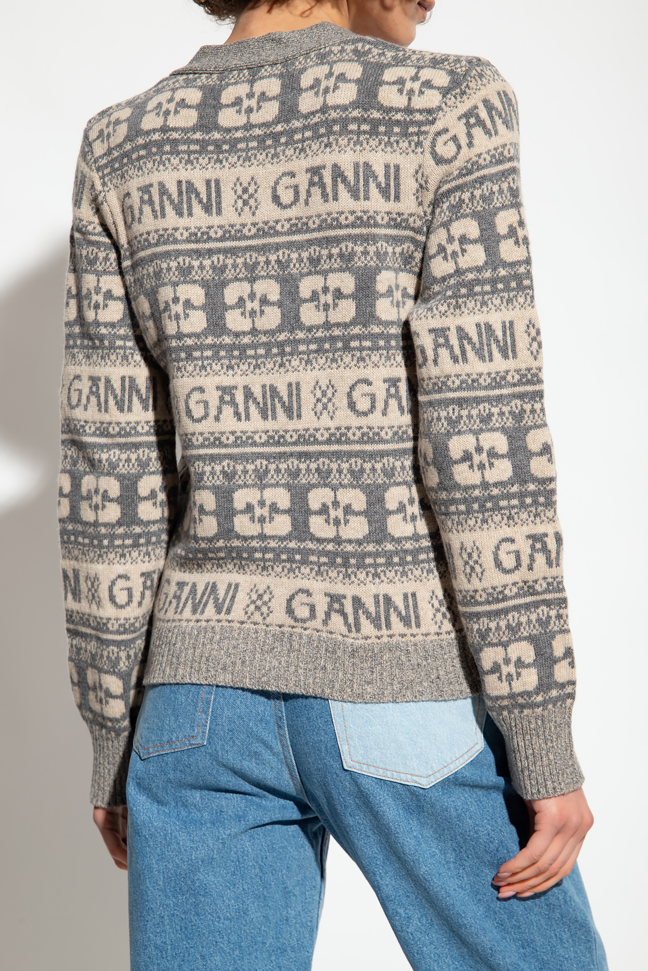 Ganni Patterned cardigan