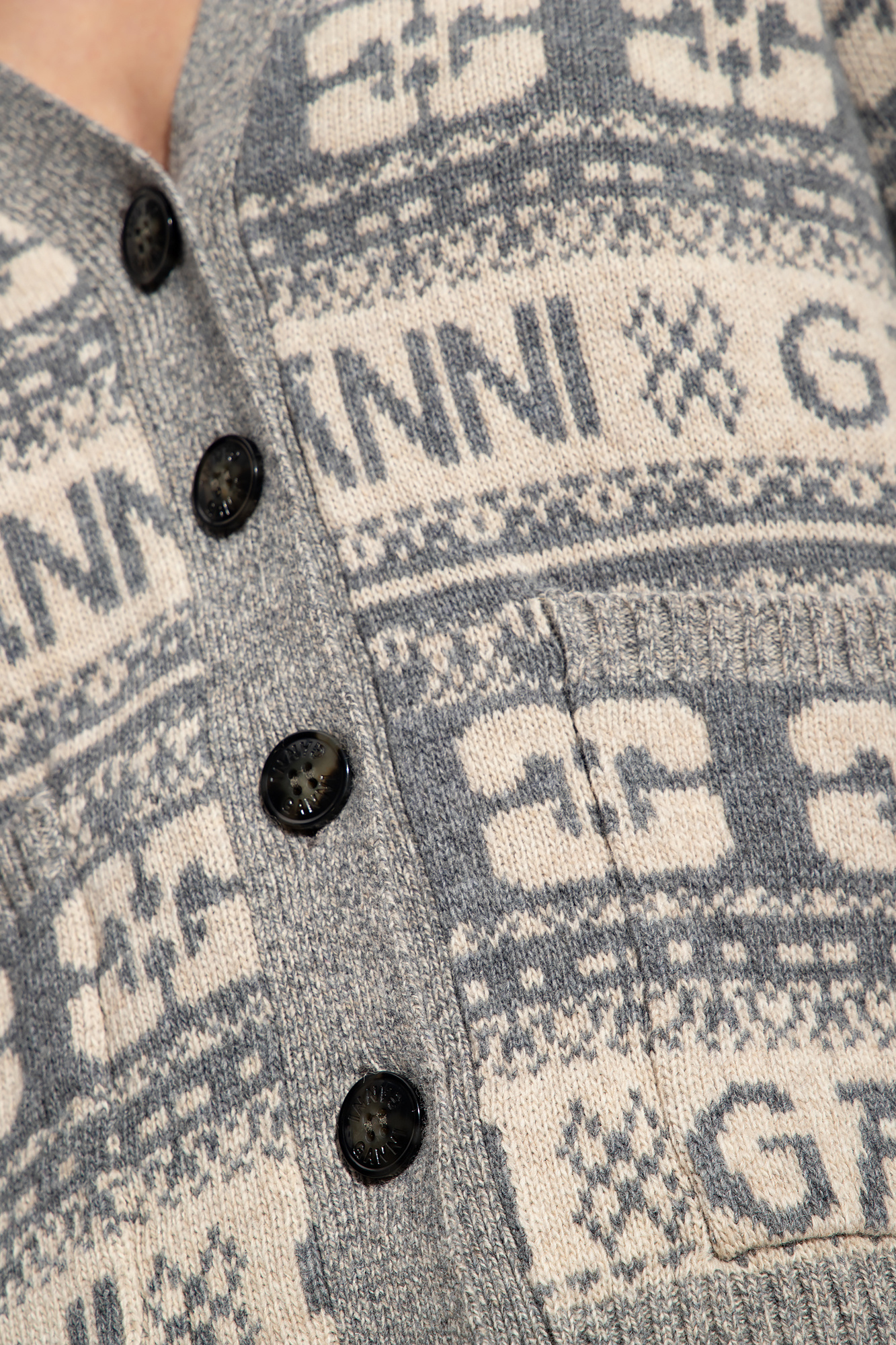 Ganni Patterned cardigan