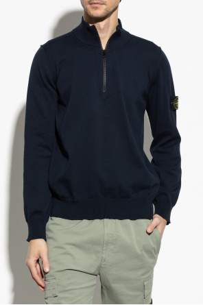 Stone Island Sweter z logo
