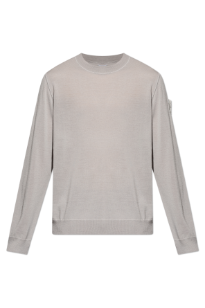 Sweter z naszywką z logo