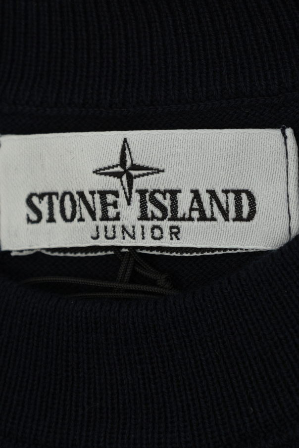 Stone Island Junior Bawełniany sweter