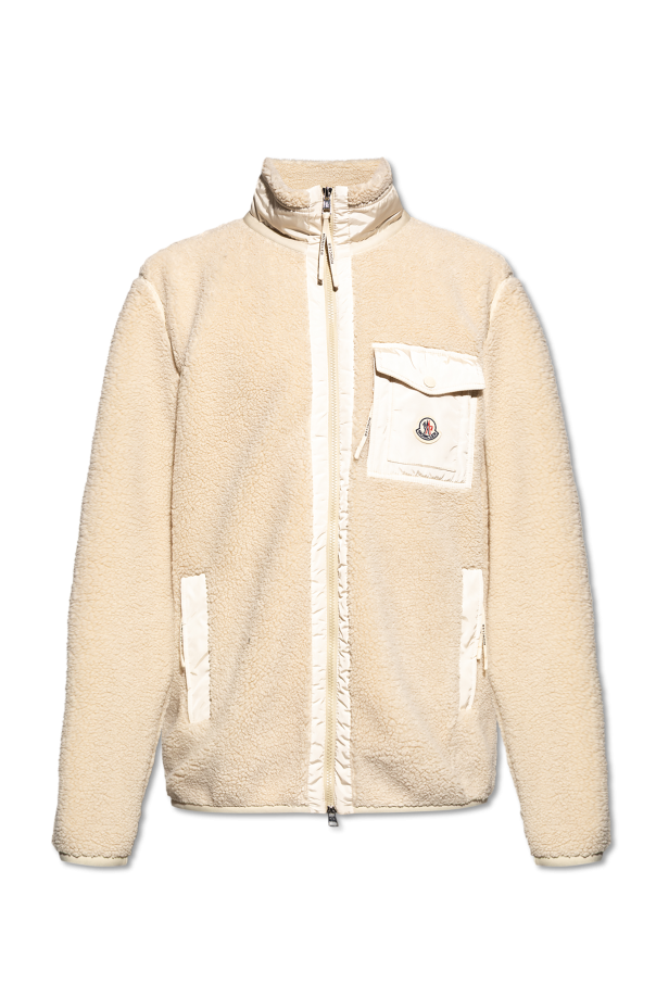 Fleece with a stand-up collar od Moncler