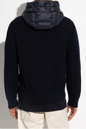Moncler Cardigan with down insert