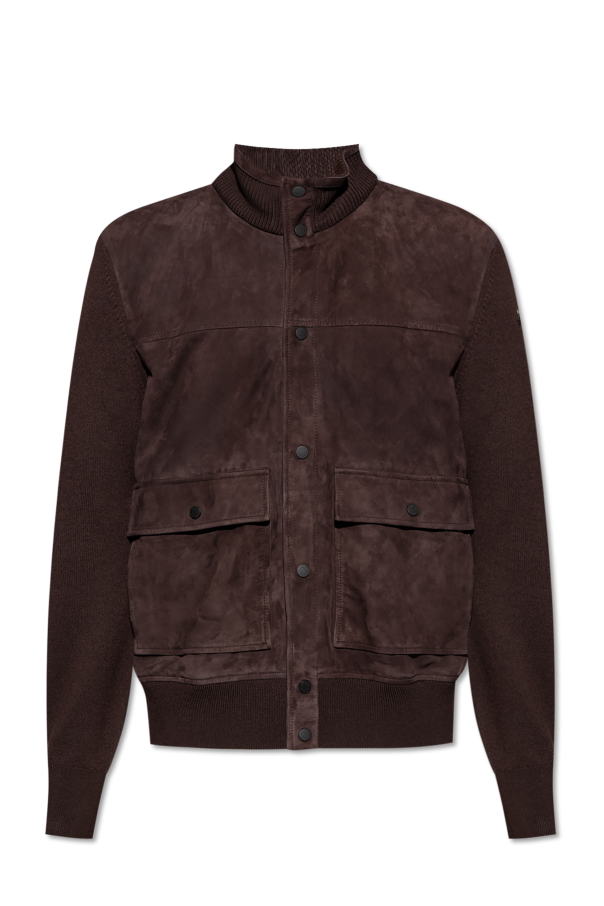 Cardigan with a suede front, zdjęcie 1 Cardigan with a suede front od Moncler