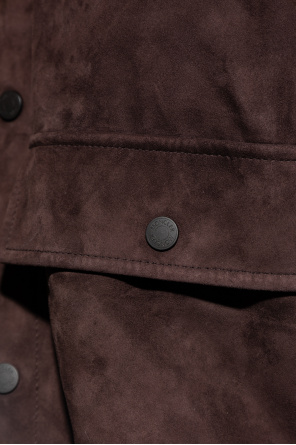 Moncler Cardigan with suede front