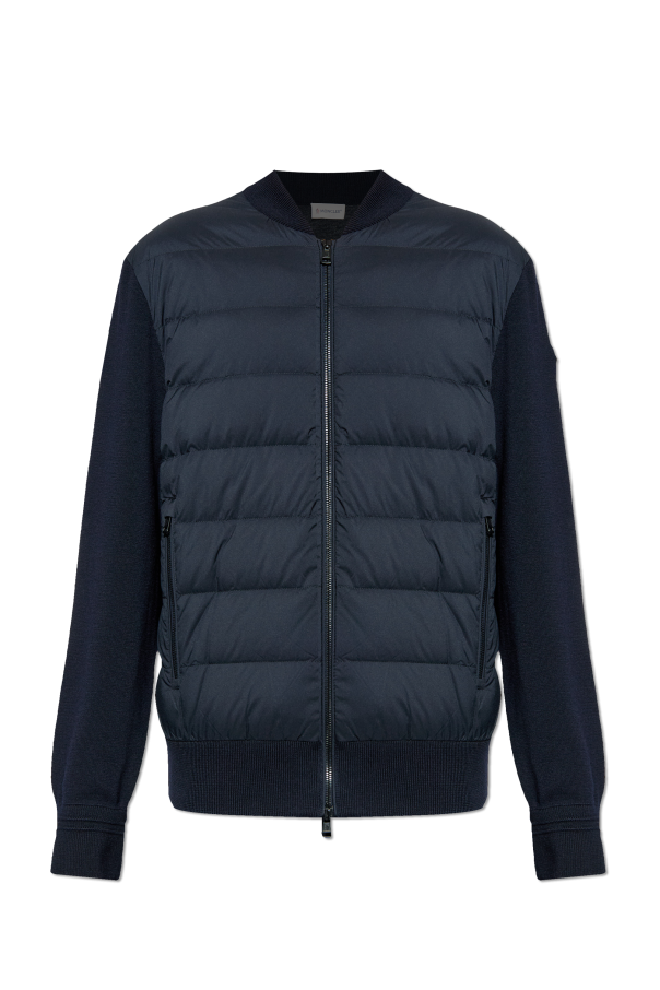 Cardigan with quilted front od Moncler