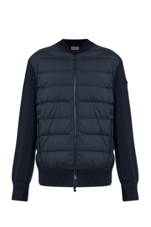 Cardigan with quilted front