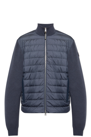 Cardigan with down insert