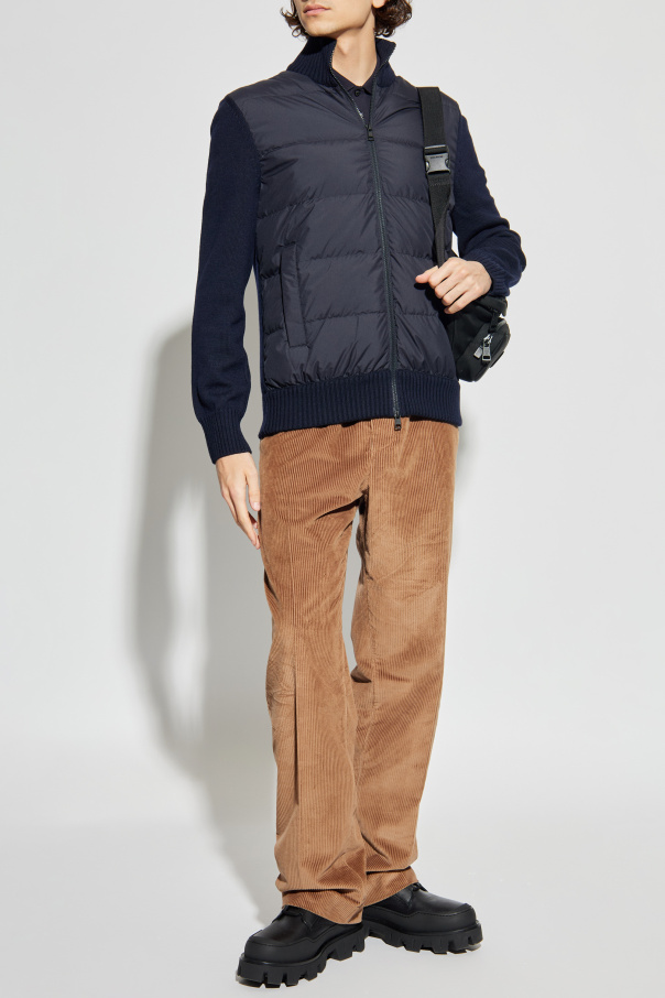 Moncler Cardigan with down insert