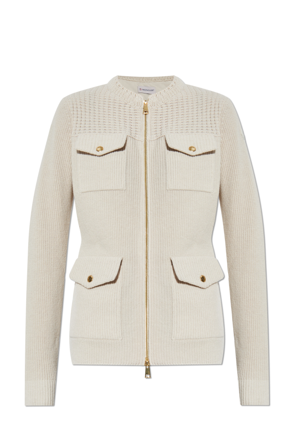 Cardigan with a down back od Moncler