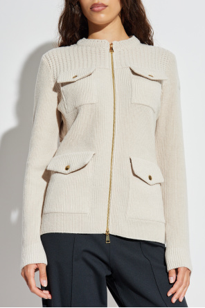 Moncler Cardigan mit Daunenrücken