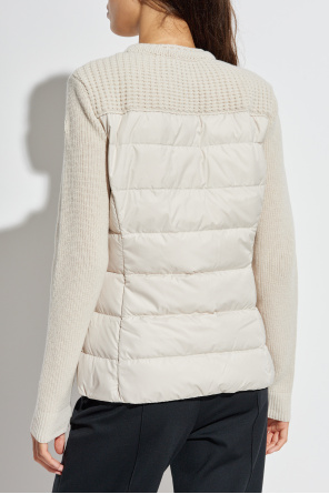 Moncler Cardigan mit Daunenrücken