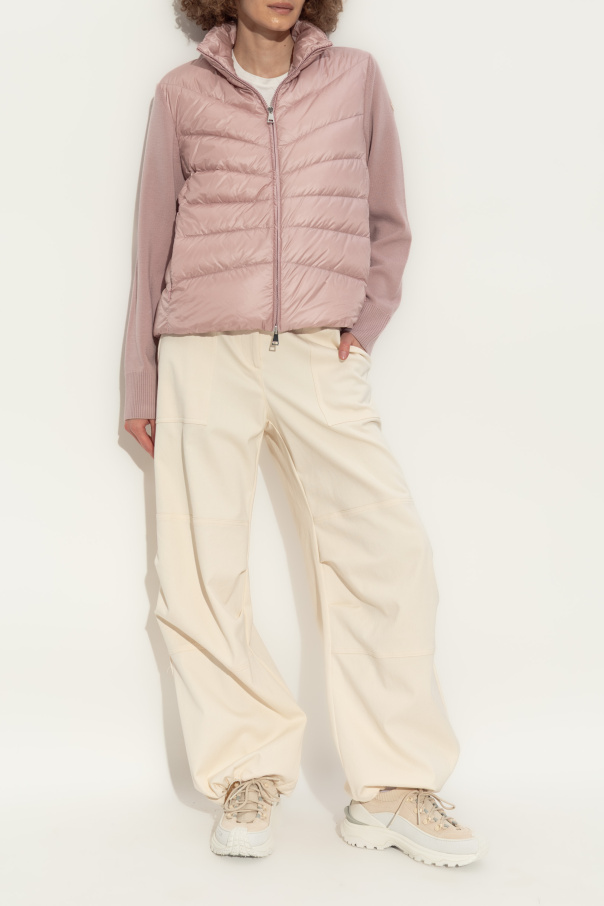 Moncler Cardigan with down insert