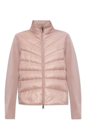 Kardigan z puchową wstawką