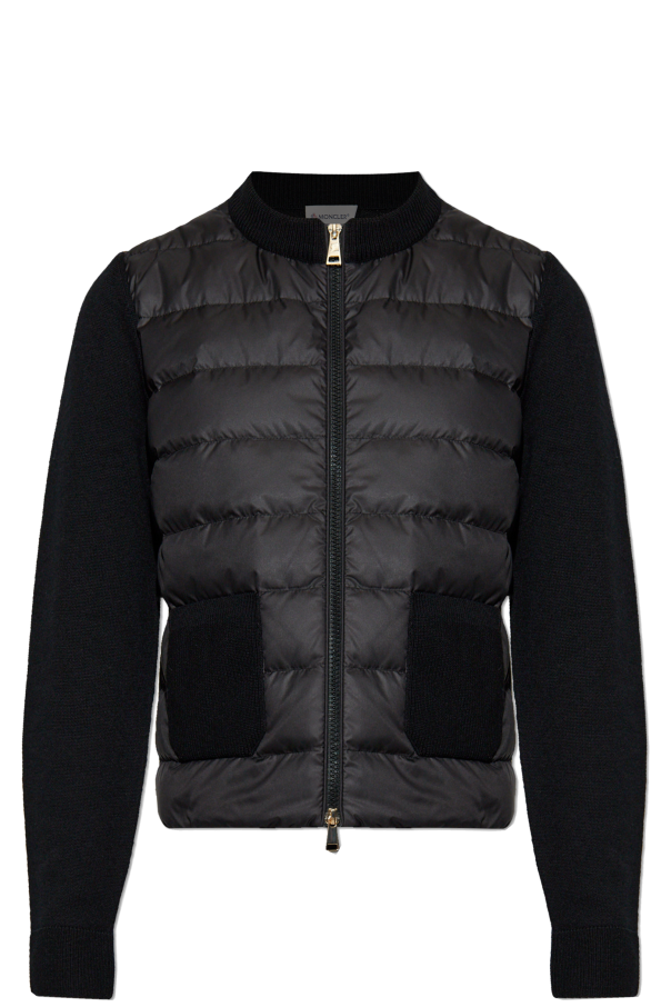 Cardigan with down front od Moncler