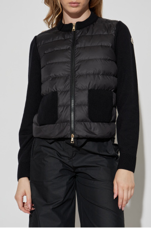 Moncler Cardigan with down front