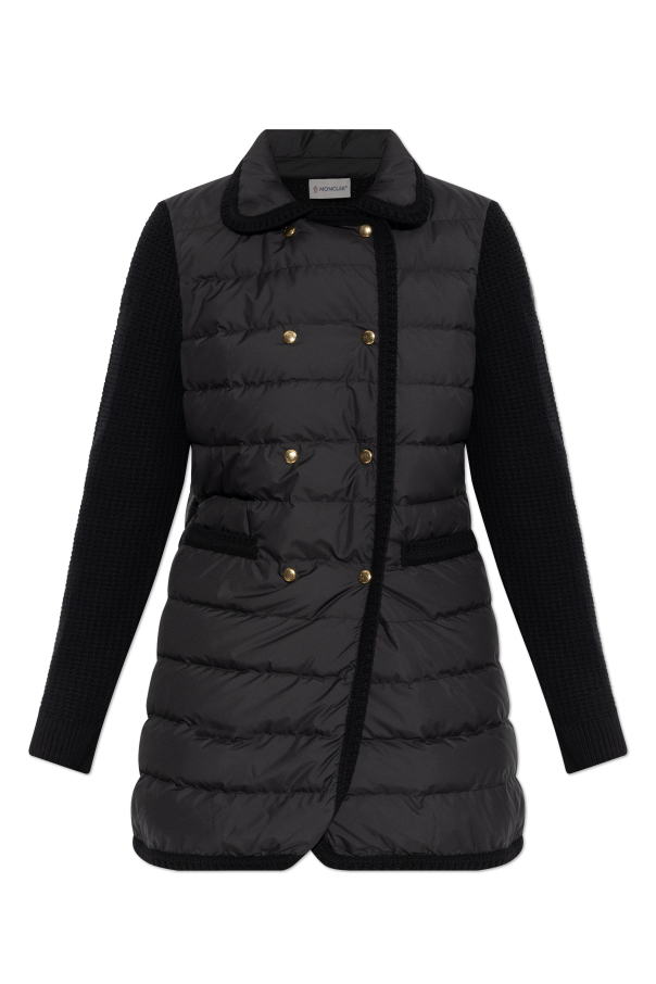 Cardigan with quilted insert od Moncler