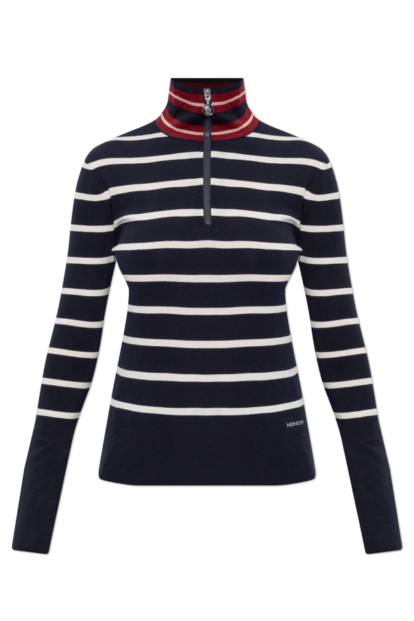Top with a striped pattern od Moncler