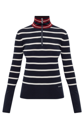 Top with a striped pattern