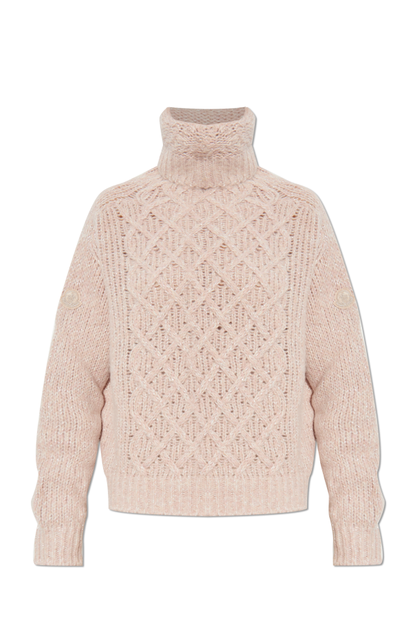 Turtleneck with woolen finish od Moncler