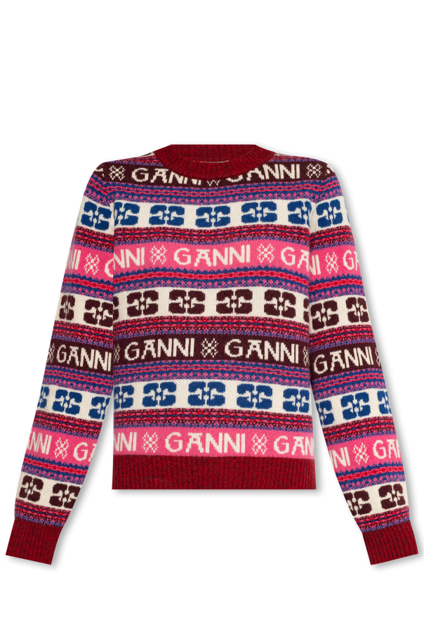 Ganni Wzorzysty sweter