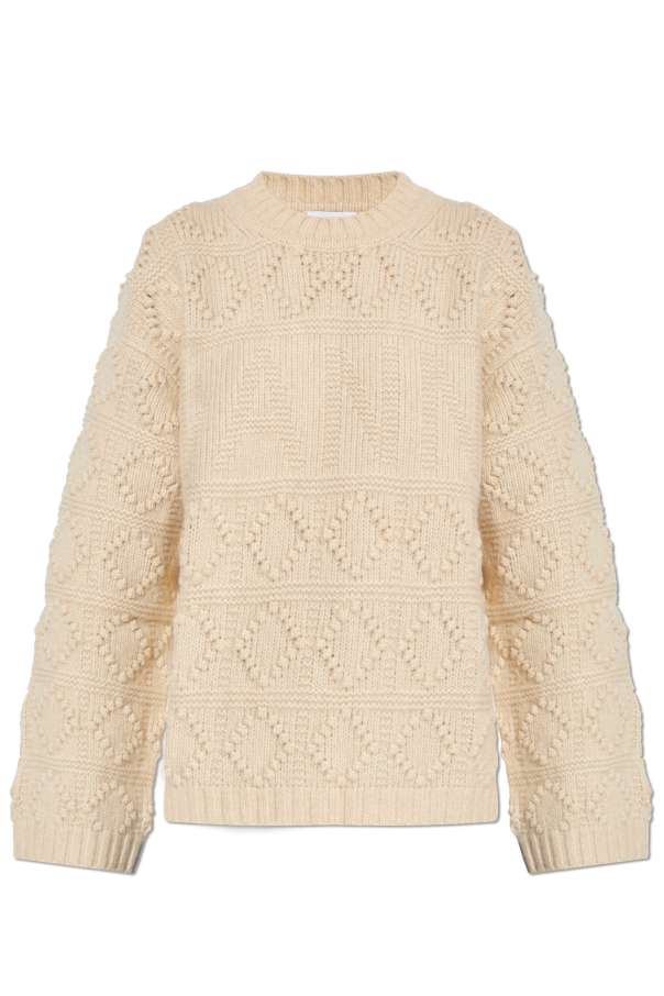 Ganni Sweater with Embroidered Pattern