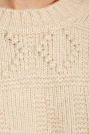Ganni Sweter z wyszytym wzorem