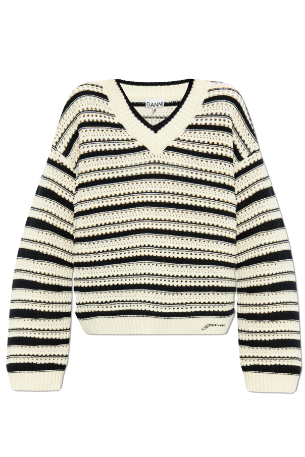Ganni V-neck sweater