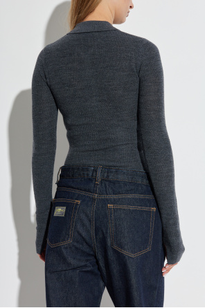 Ganni Woll-Poloshirt