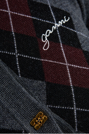 Ganni Woll-Poloshirt