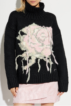 Ganni Turtleneck with floral pattern