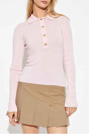 Ganni Wool sweater with collar