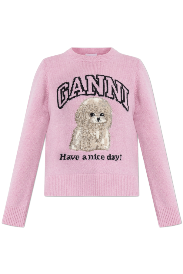 Sweater with logo od Ganni