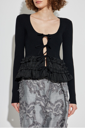 Ganni Cardigan mit Volants