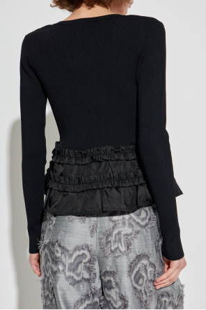 Ganni Cardigan mit Volants