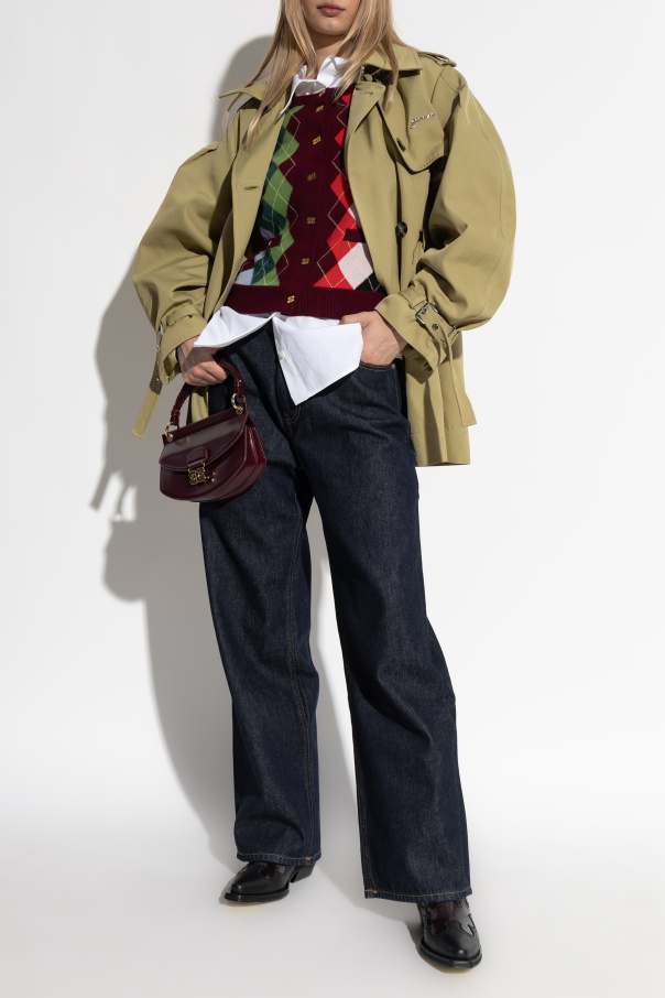 Ganni Cárdigan con bolsillos