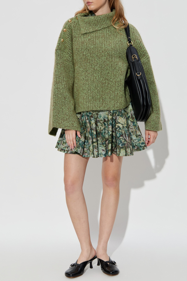 Ganni Jersey de cuello alto de lana