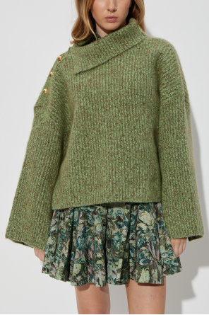 Ganni Jersey de cuello alto de lana