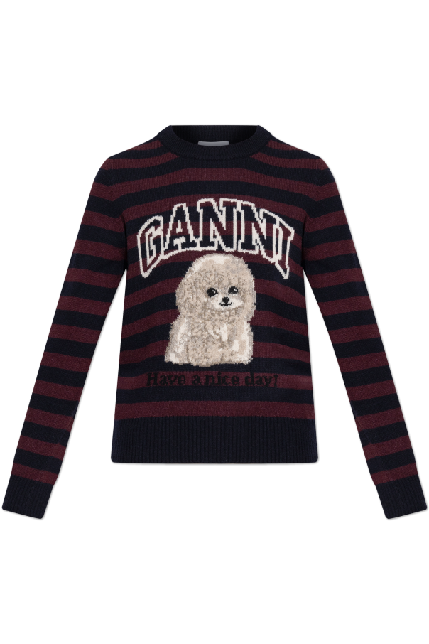 Sweater with stripe pattern od Ganni