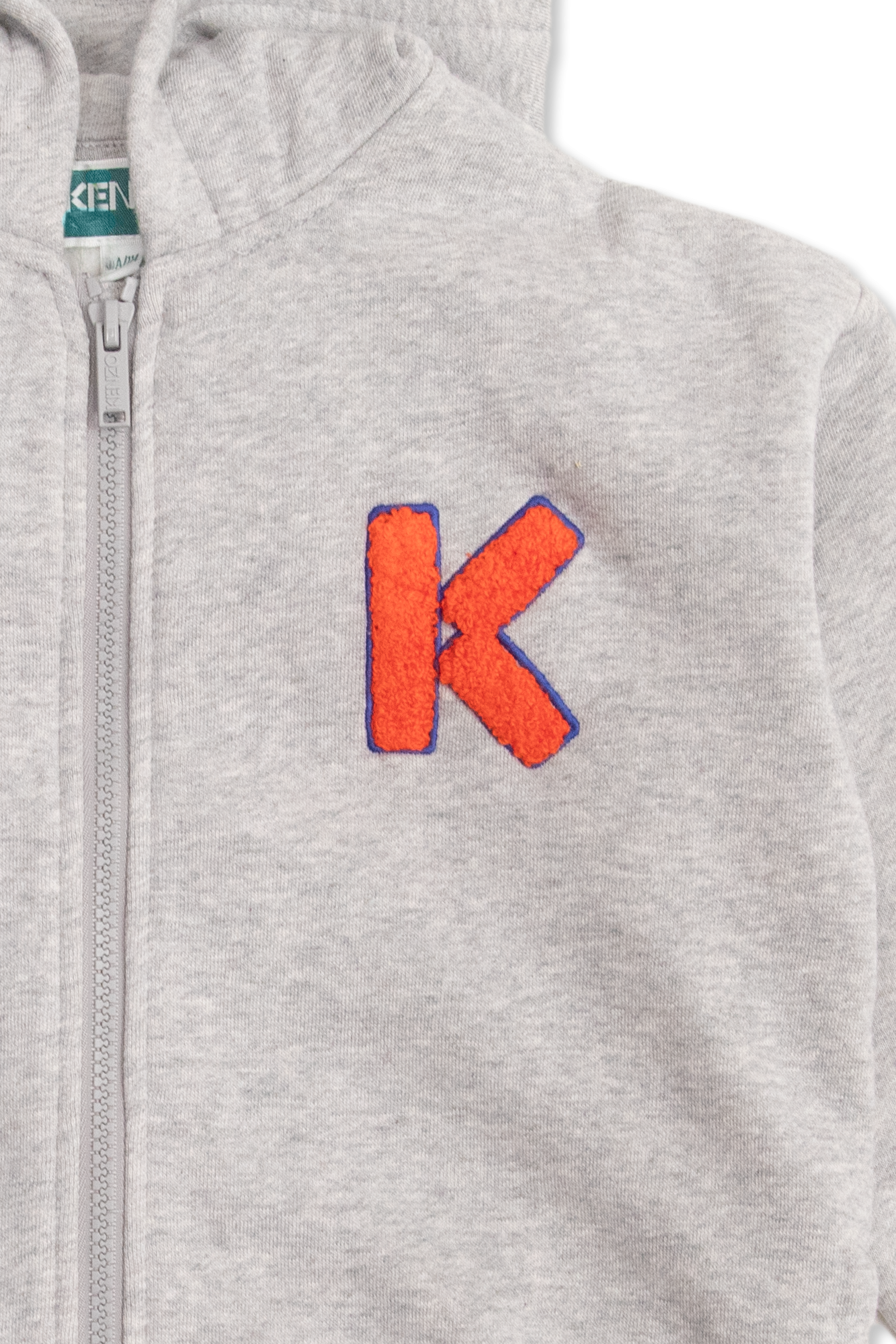 Kenzo Kids Ciesse Piumini Junior TEEN zip-up fleece hoodie Black
