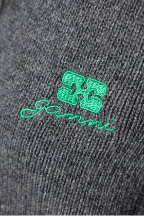 Ganni Cárdigan con logo