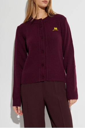 Ganni Cárdigan con logo